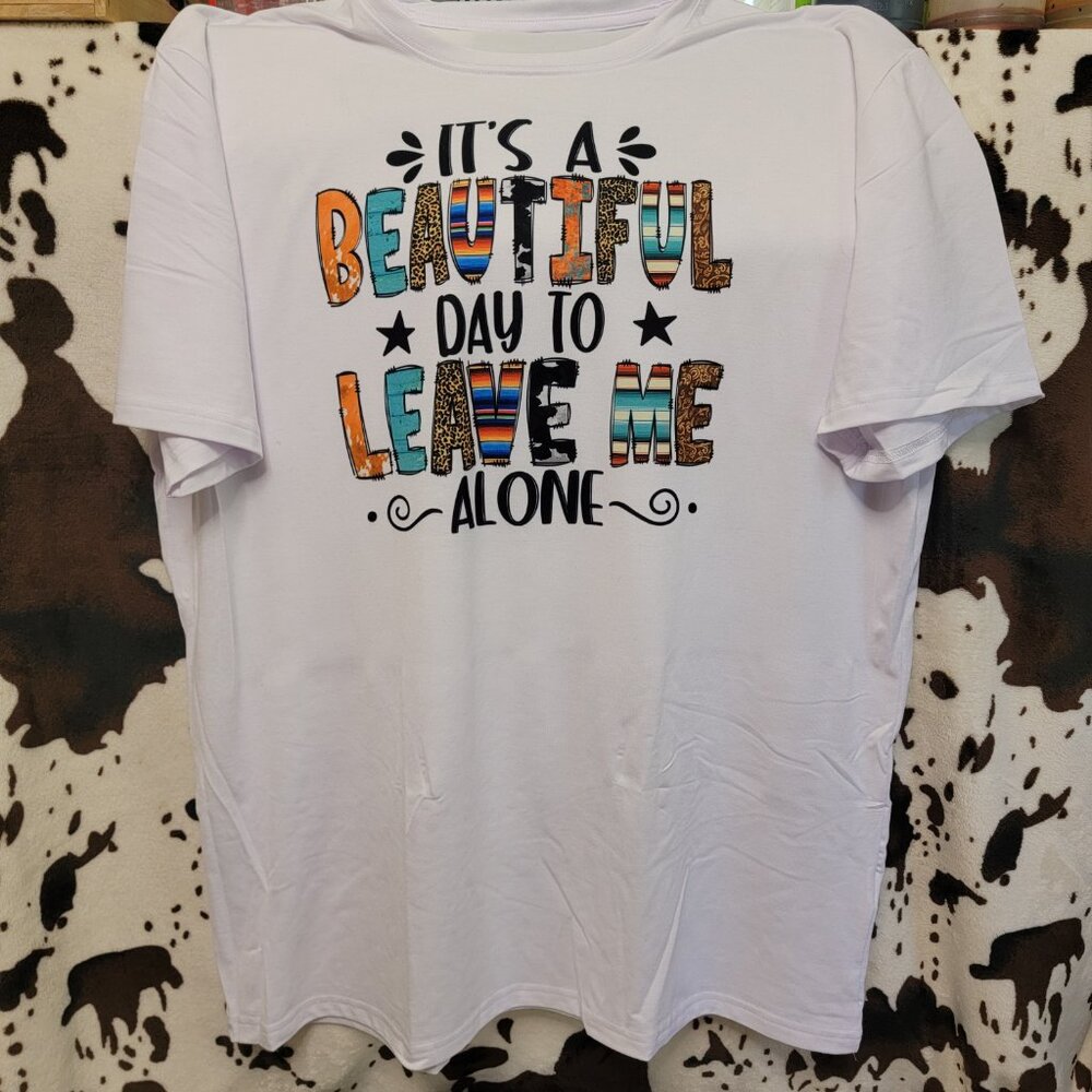 5 Pack Beautiful Day Western Womens White Short Sleeve T-Shirt